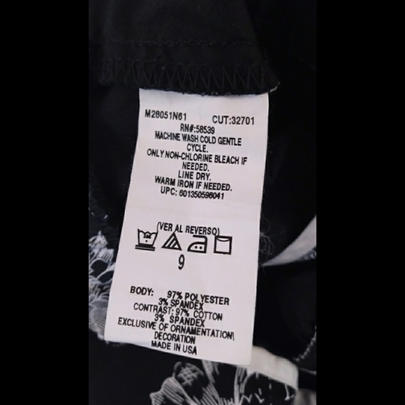 Black and white halter neck floral print sundress - Picture 9 of 9